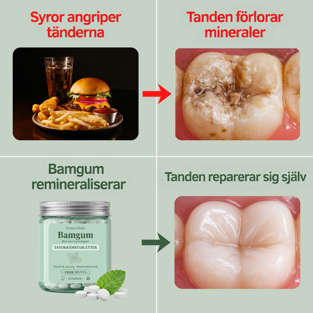 Bamgum - Tandkrämstabletter