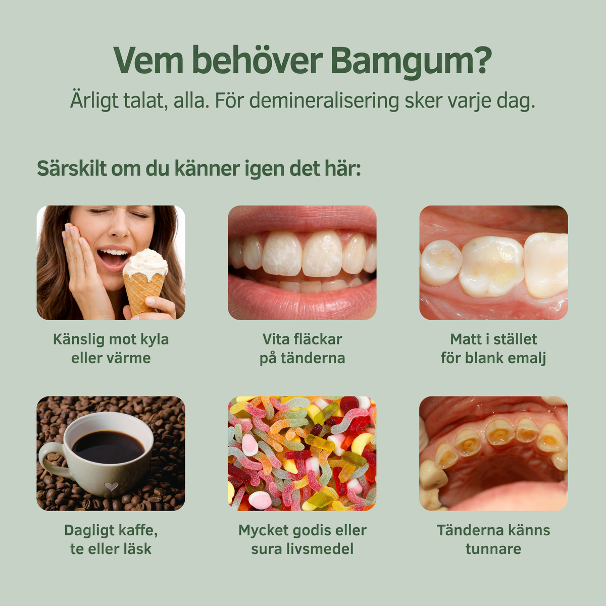 Bamgum - Remineraliserande Tuggummi (2+1)