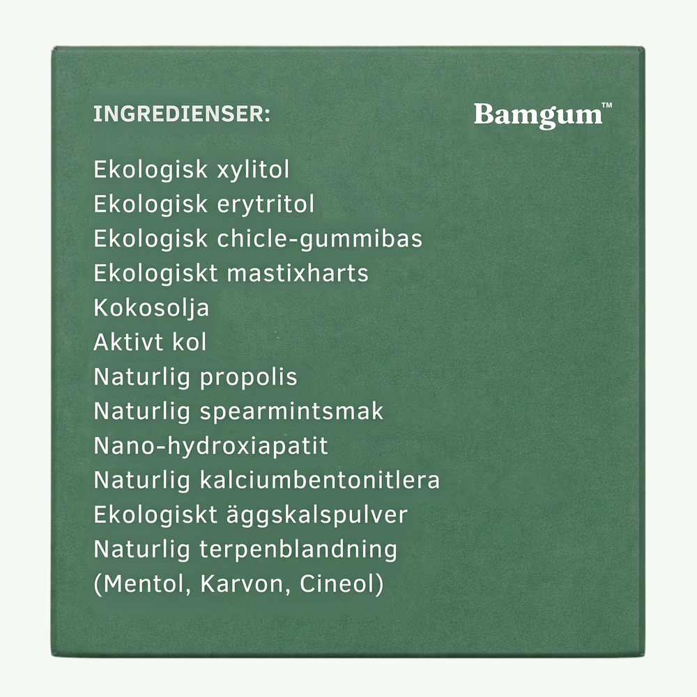 Bamgum Tandvårdstuggummi